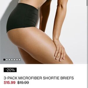 NWOT New washed and unworn 3- H&M size M microfiber shortie briefs. Lightweight.